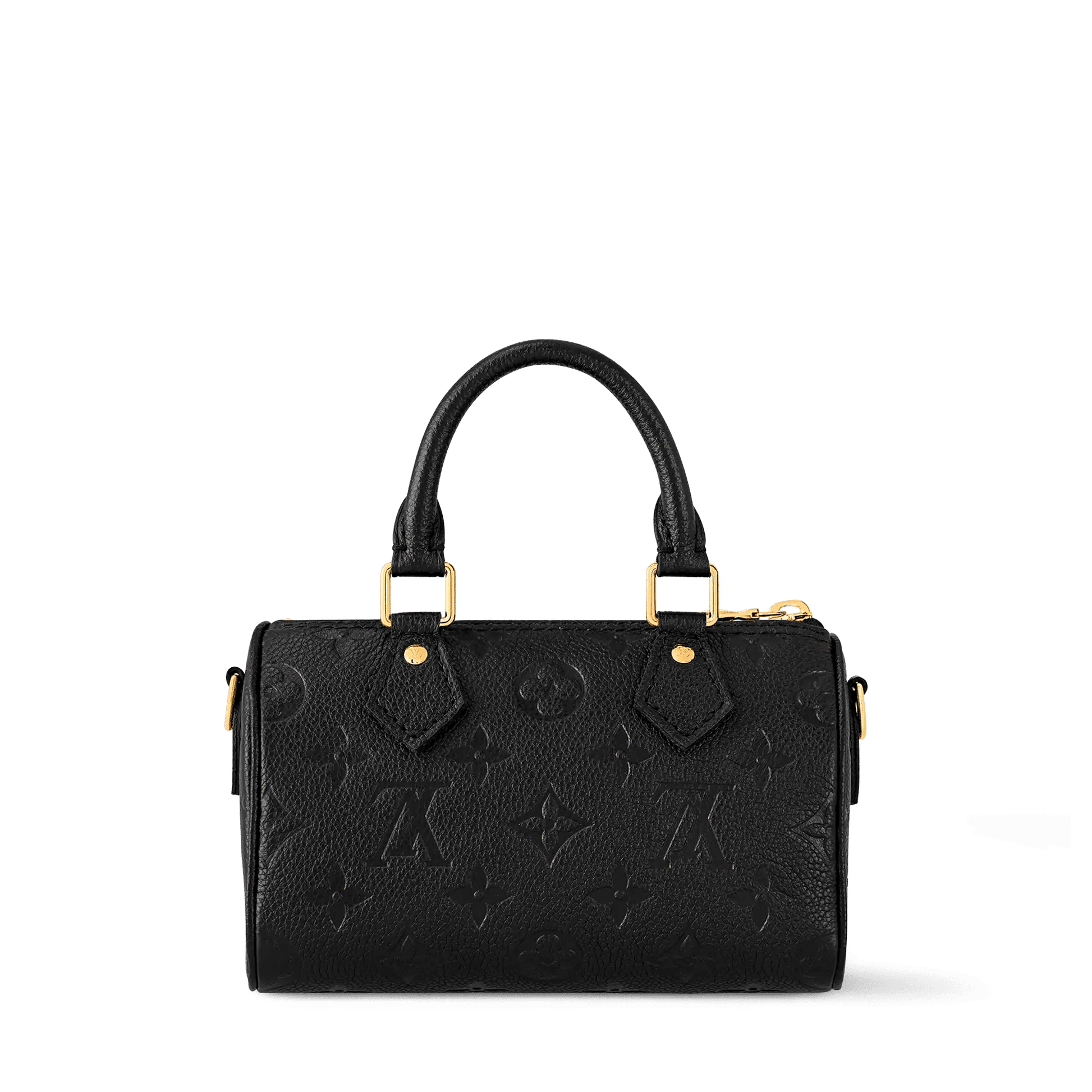 Women's Nano Speedy Black Monogram Empreinte Leather Handbag M82450