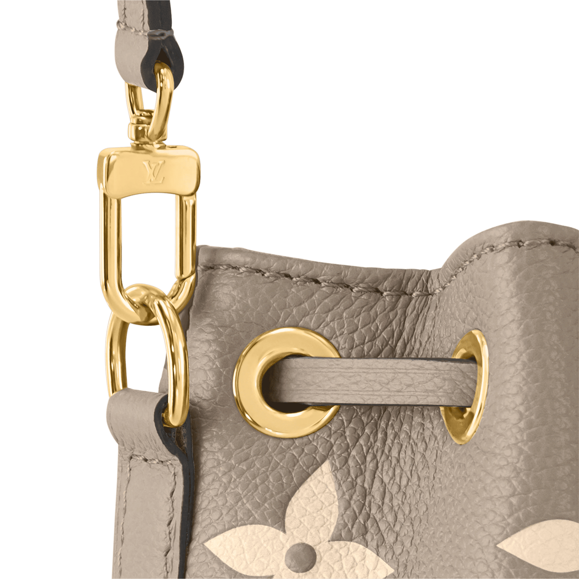 Women's Nano Noé Bicolor Monogram Empreinte Leather Drawstring Bag M46291