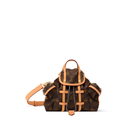 Nano Christopher East West Monogram Silk Tech Gold-Toned Hardware