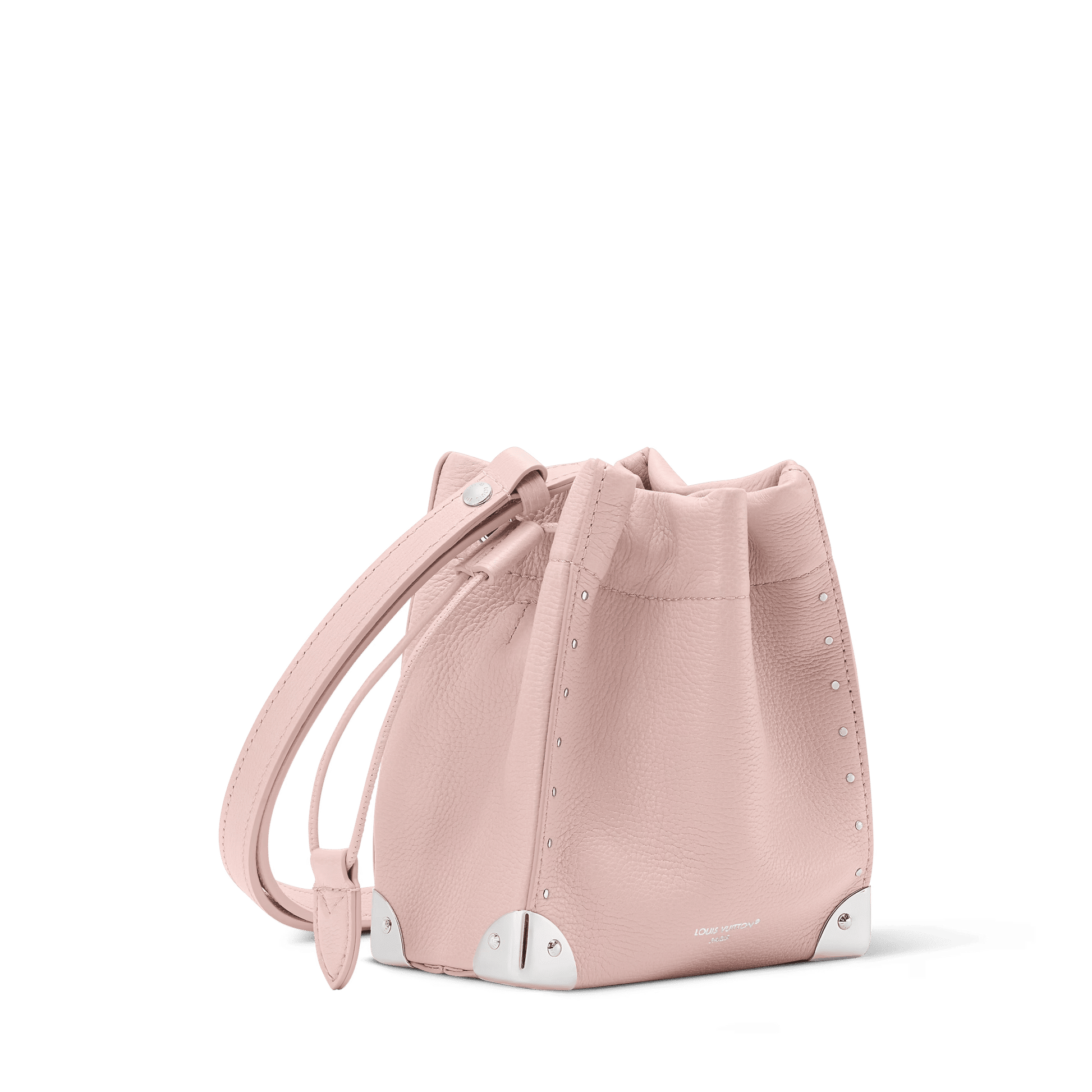 Nano Noé Trunk Calfskin Rose Petal Silver-Toned Hardware