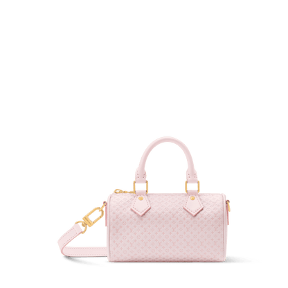 Women's Nano Speedy Minigram Light Bliss Calfskin Nano Bag