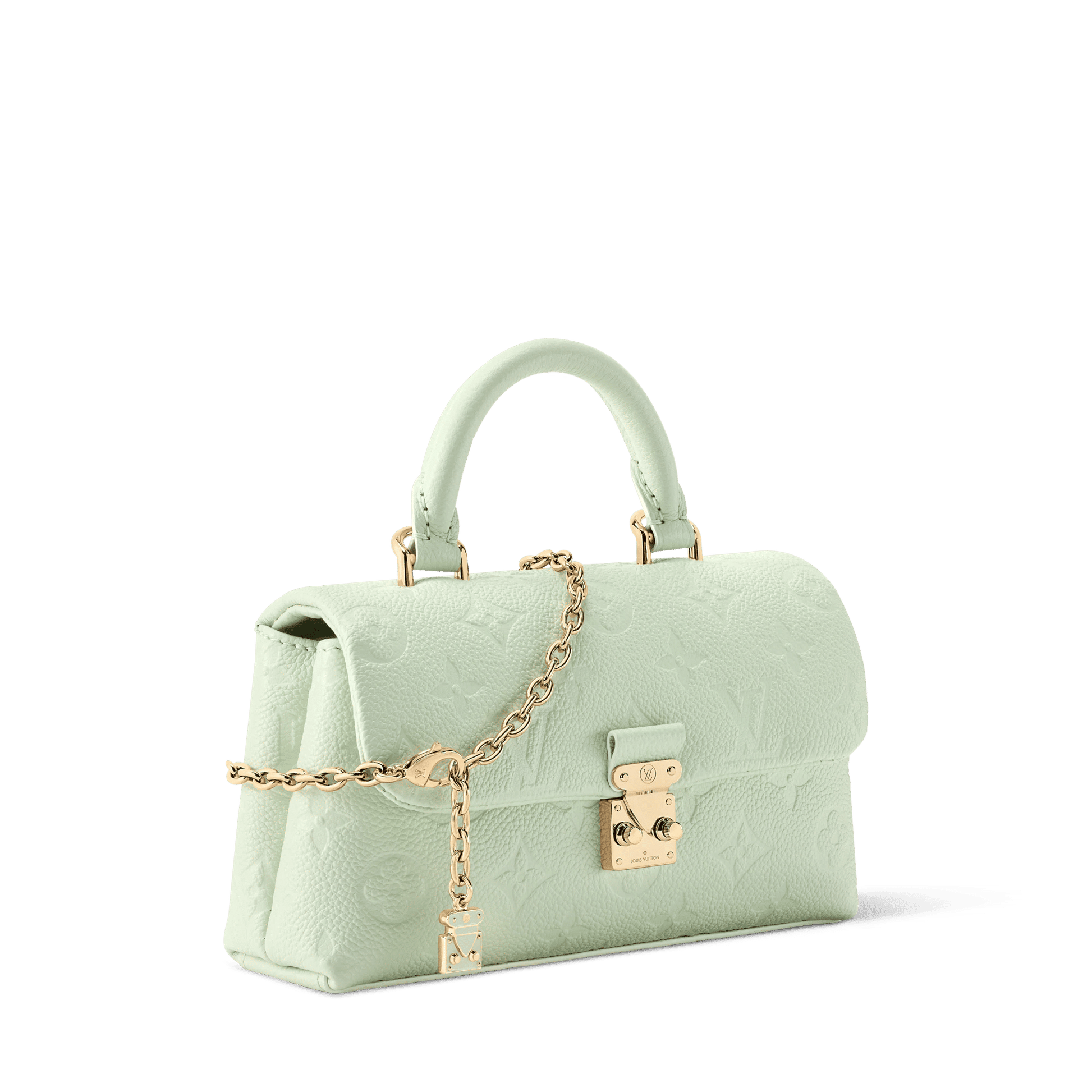 Women's Nano Madeleine Monogram Empreinte Leather Minty Crossbody Bag