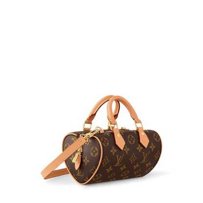 Nano Speedy Monogram Coated Canvas Gold-Toned Hardware