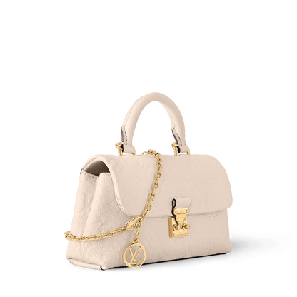 Nano Madeleine Monogram Empreinte Leather Crème Gold-Toned Hardware