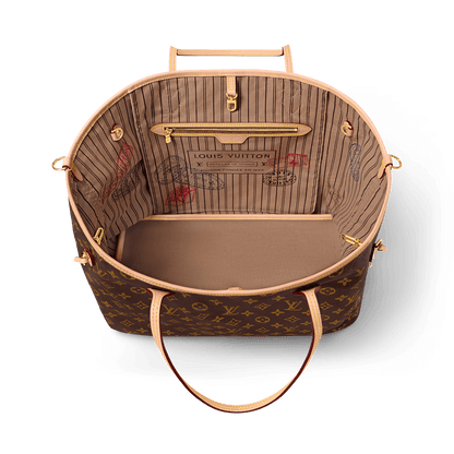 Neverfull Bandoulière Inside Out GM Monogram Coated Canvas Gold-Toned Hardware