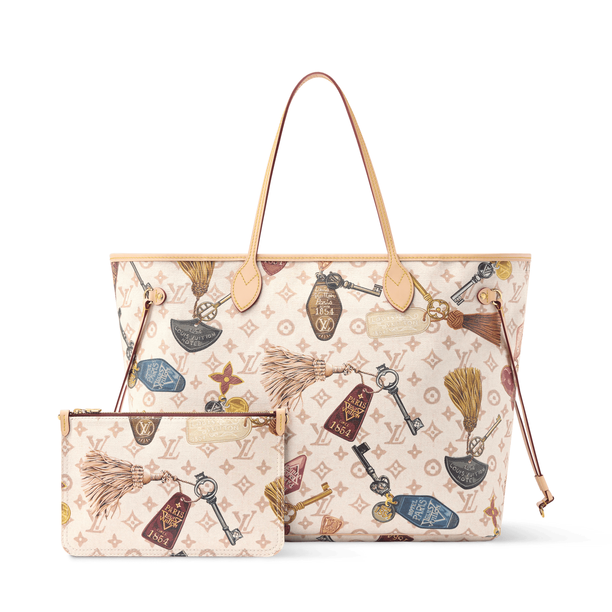 Women's Neverfull GM Getaway Dune Canvas Tote Bag M29449