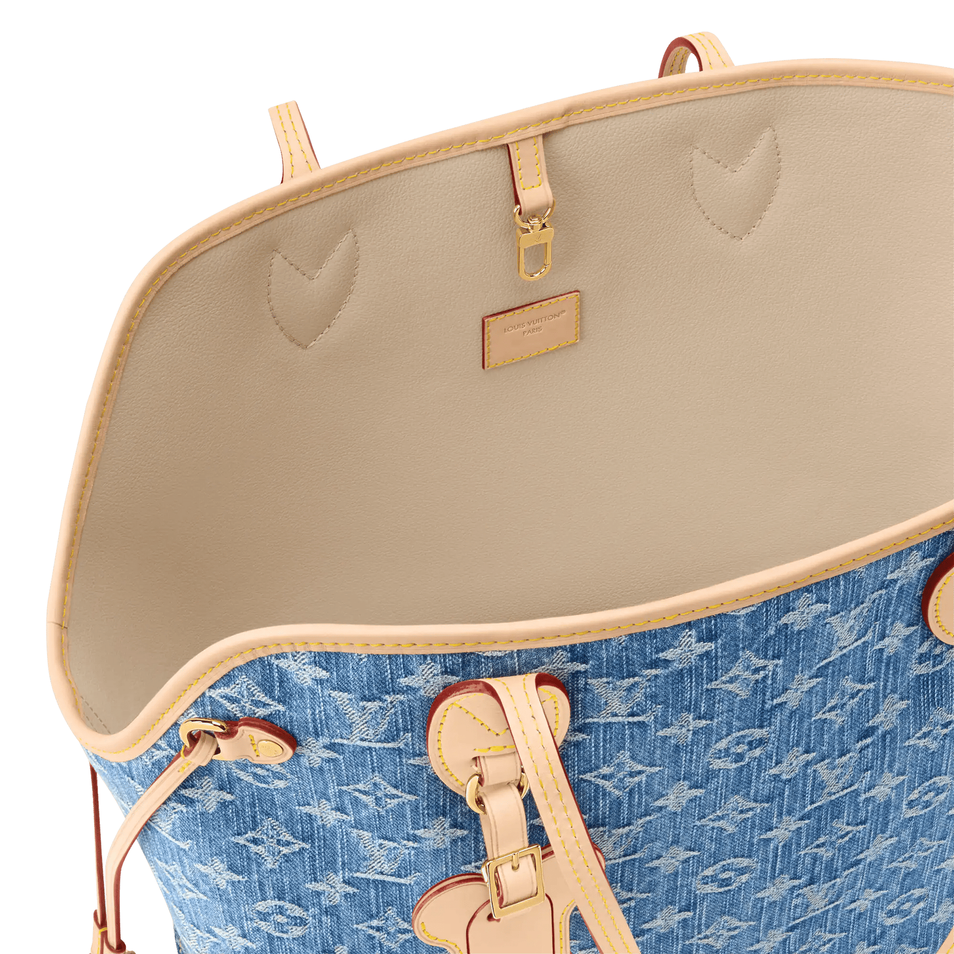 Monogram Denim Neverwoof MM M28052