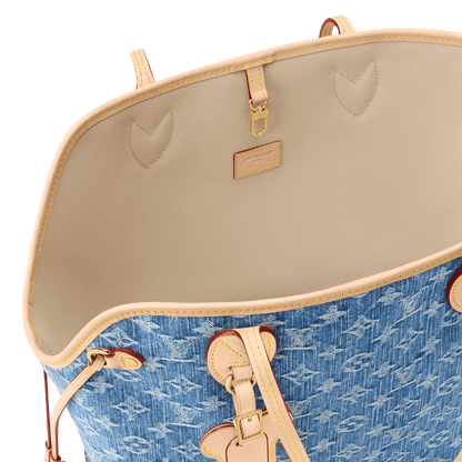 Monogram Denim Neverwoof MM M28052