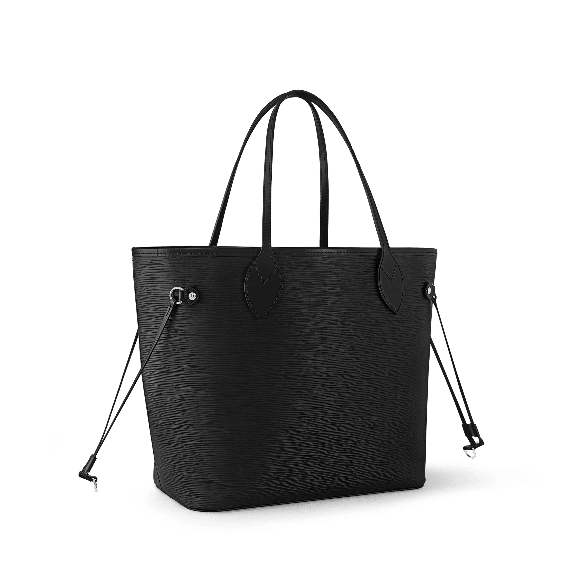Women's Neverfull MM Black Epi Leather Tote Bag M11930