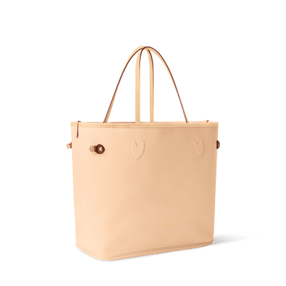 Women's Neverfull Inside Out MM Monogram Dune Canvas Tote Bag