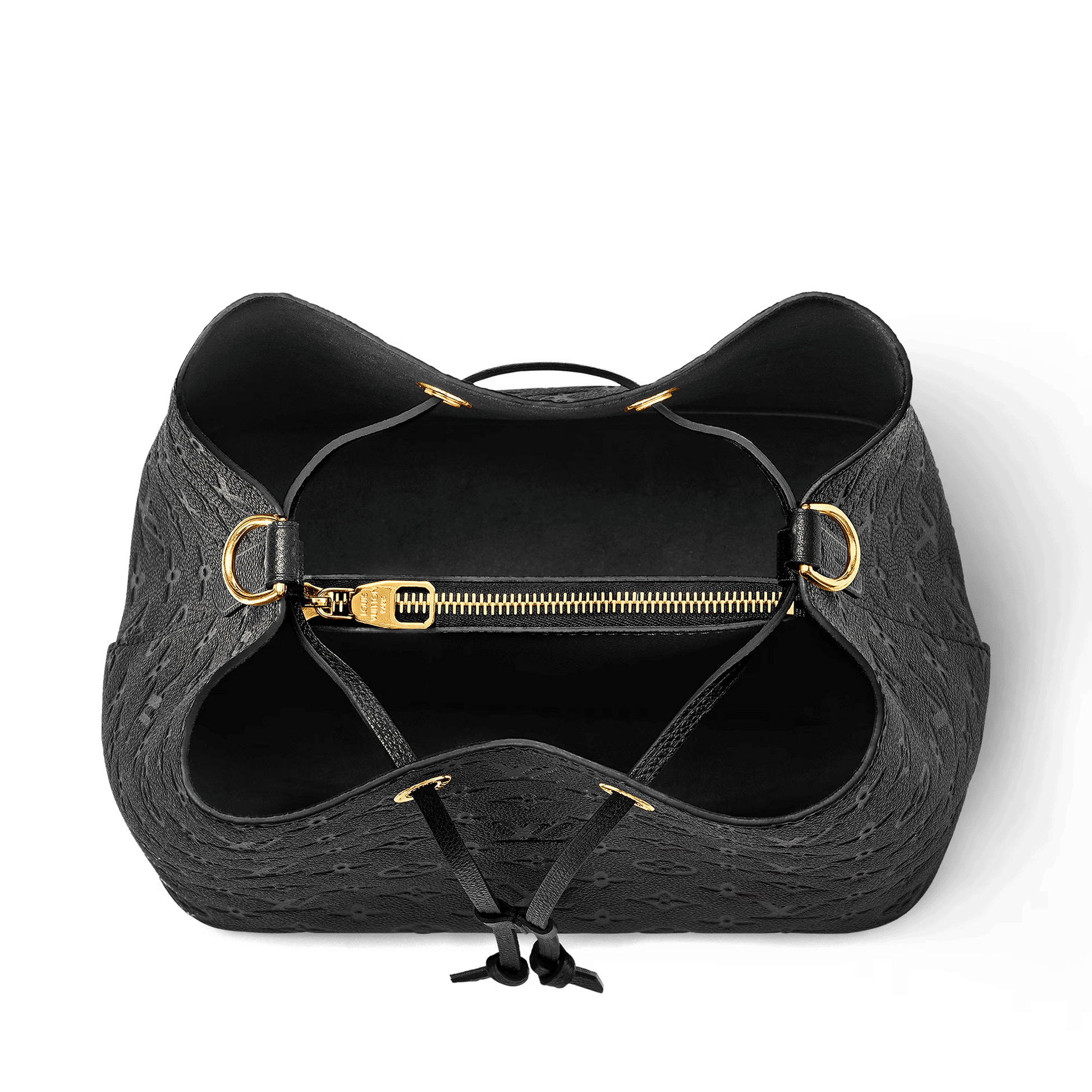 NéoNoé MM Monogram Empreinte Leather Black Gold-Toned Hardware