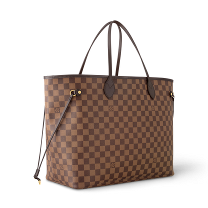 Neverfull GM Damier Ebene Coated Canvas Dark Chocolate Gold-Toned Hardware