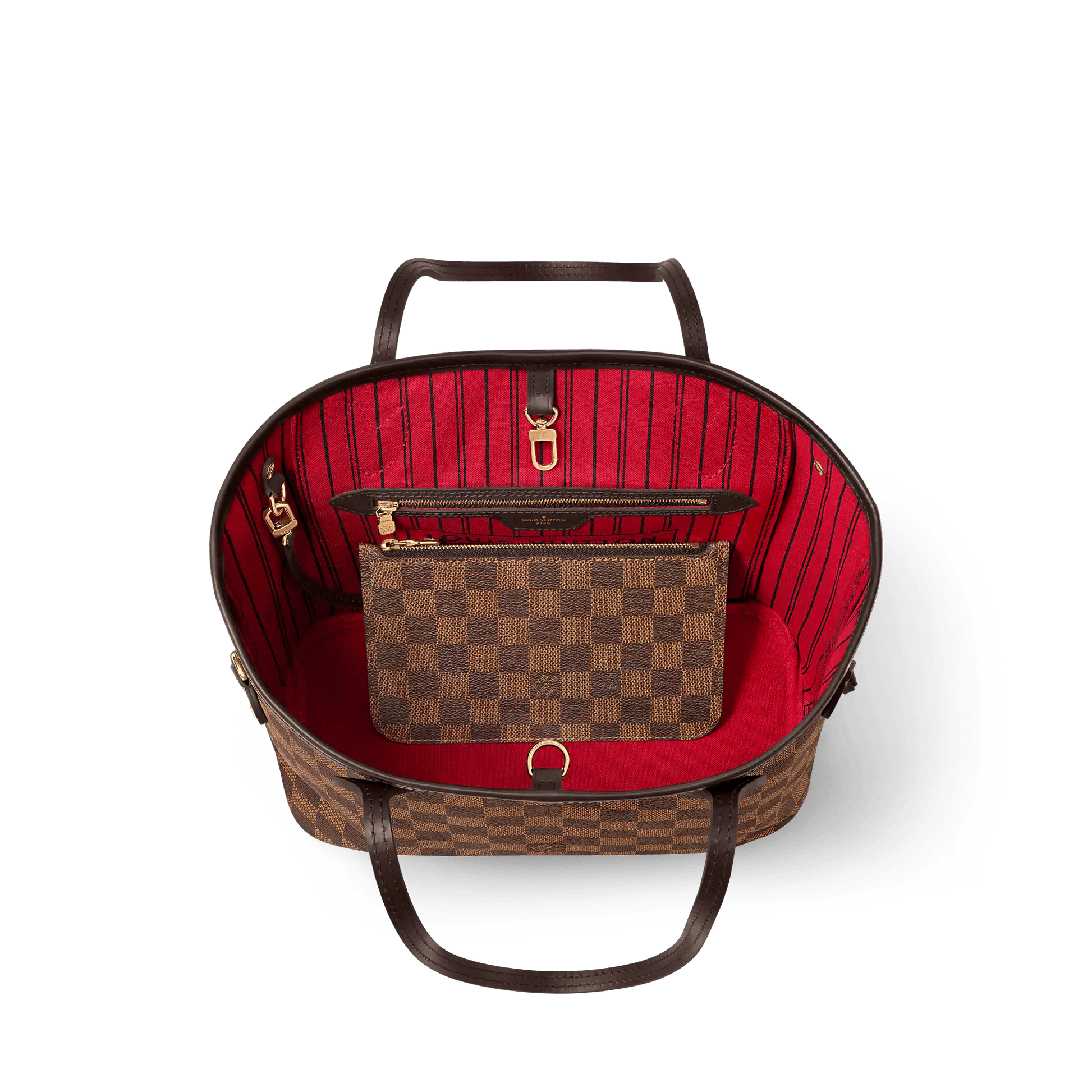 Women's Neverfull PM Damier Ebene Coated Canvas Tote Bag N40600
