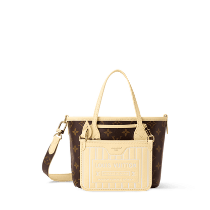 Women's Neverfull Inside Out BB Banane Monogram Coated Canvas Tote Bag M29228