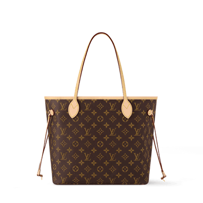 Neverfull MM Monogram Coated Canvas Cherry Gold-Toned Hardware