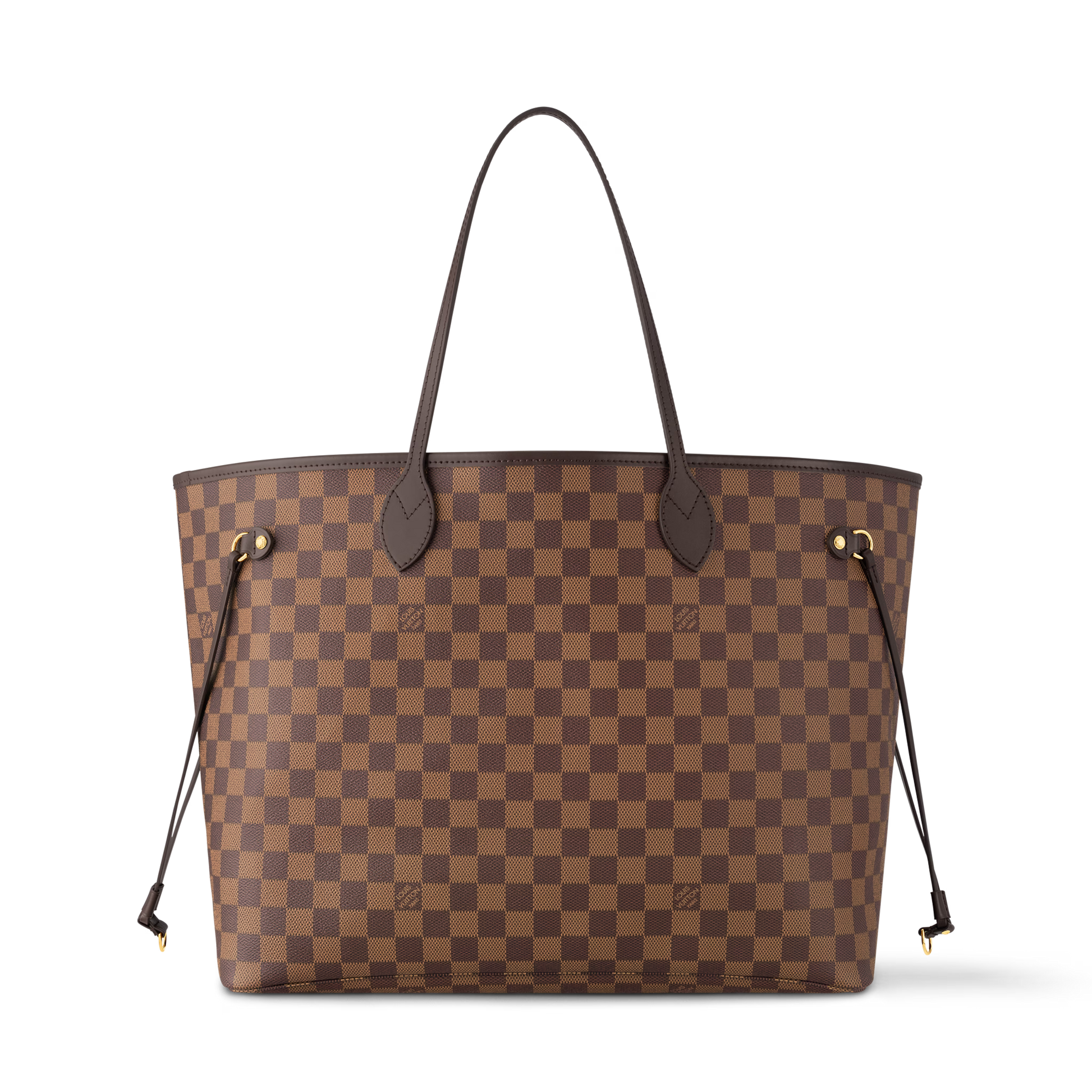 Neverfull GM Damier Ebene Coated Canvas Dark Chocolate Gold-Toned Hardware