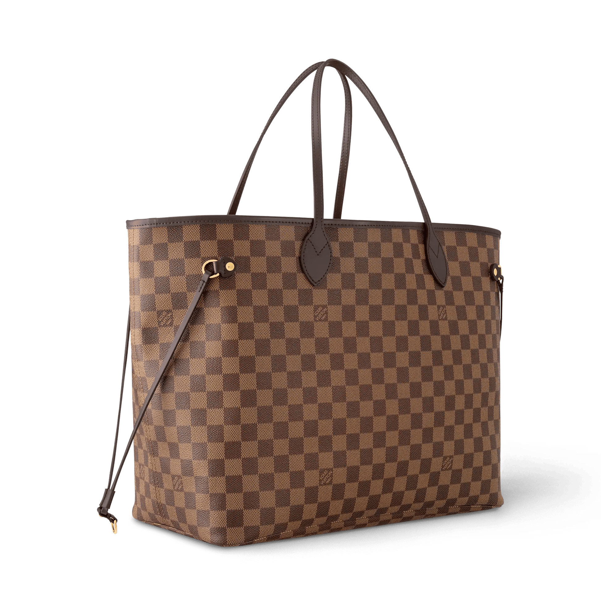 Women's Neverfull GM Damier Ebene Dark Chocolate Tote Bag
