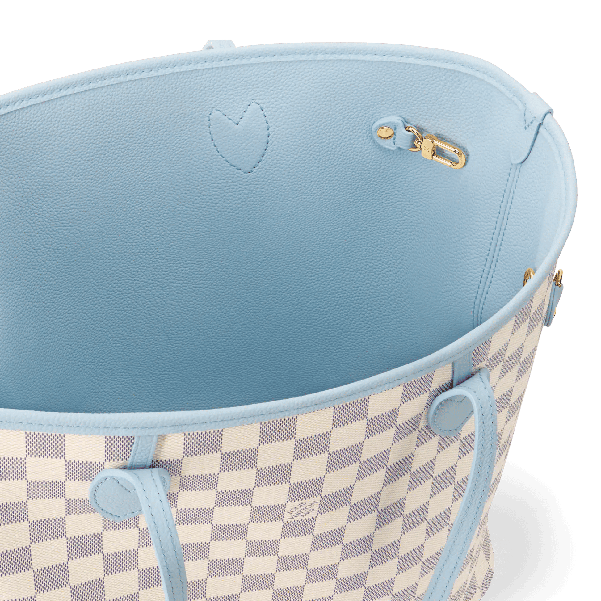Women's Neverfull Inside Out MM Damier Azur Tote N40946