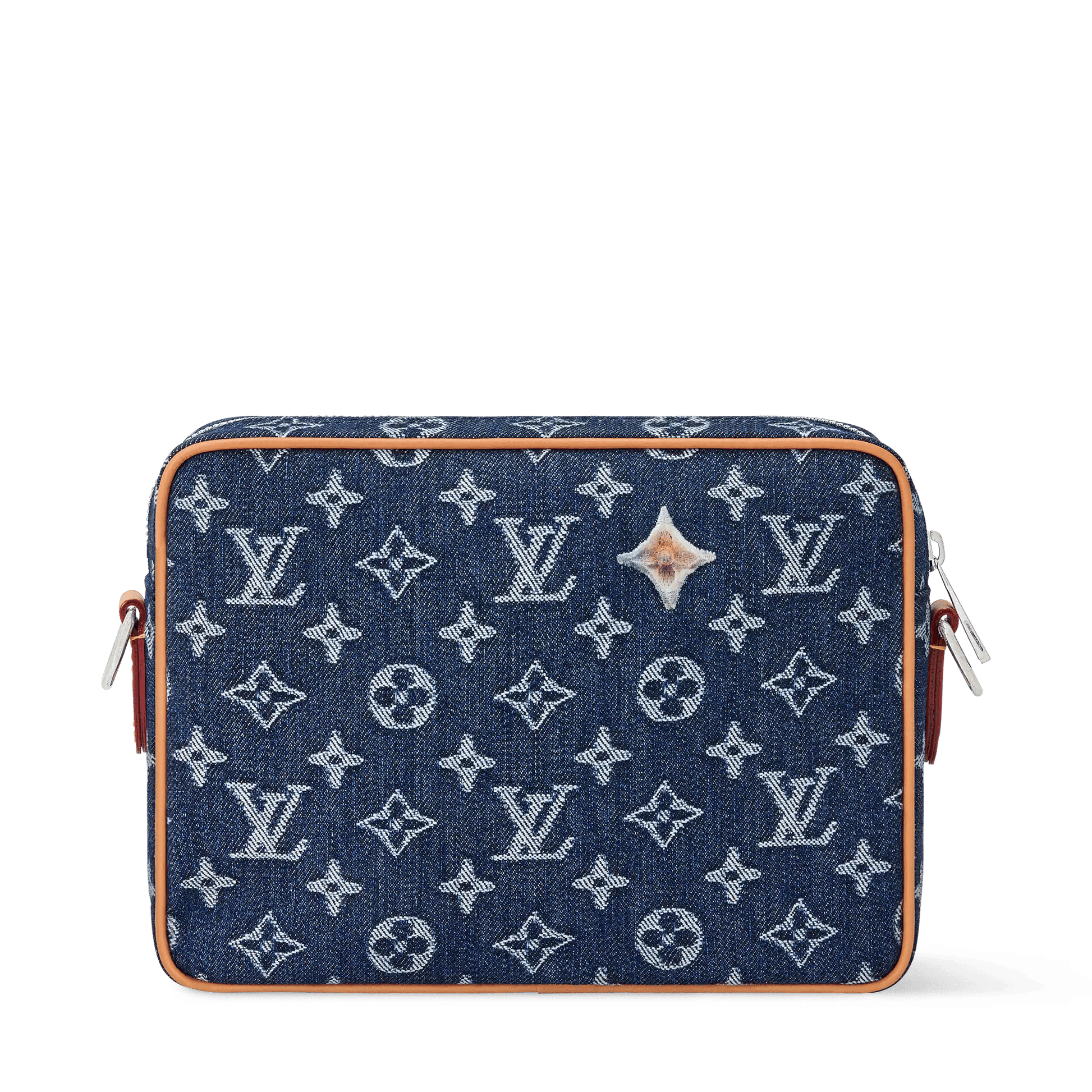 Men's Nil Crossbody Bag Monogram Flowers Denim