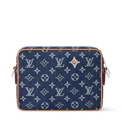 Men's Nil Crossbody Bag Monogram Flowers Denim