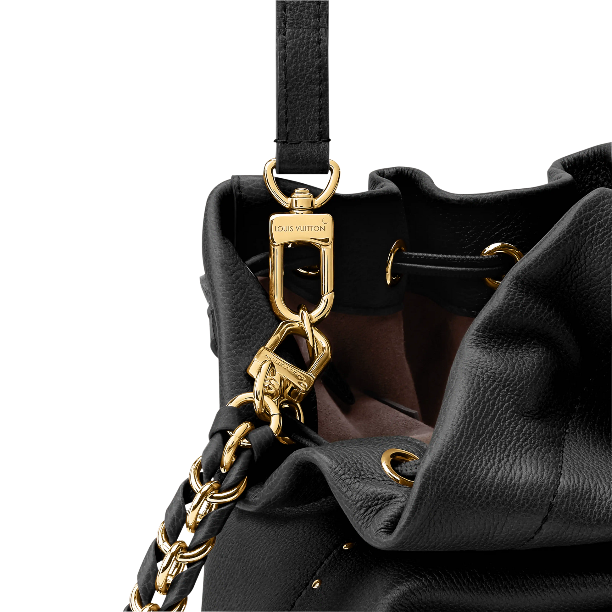 Noé Trunk Calfskin Leather Black Gold-Toned Hardware