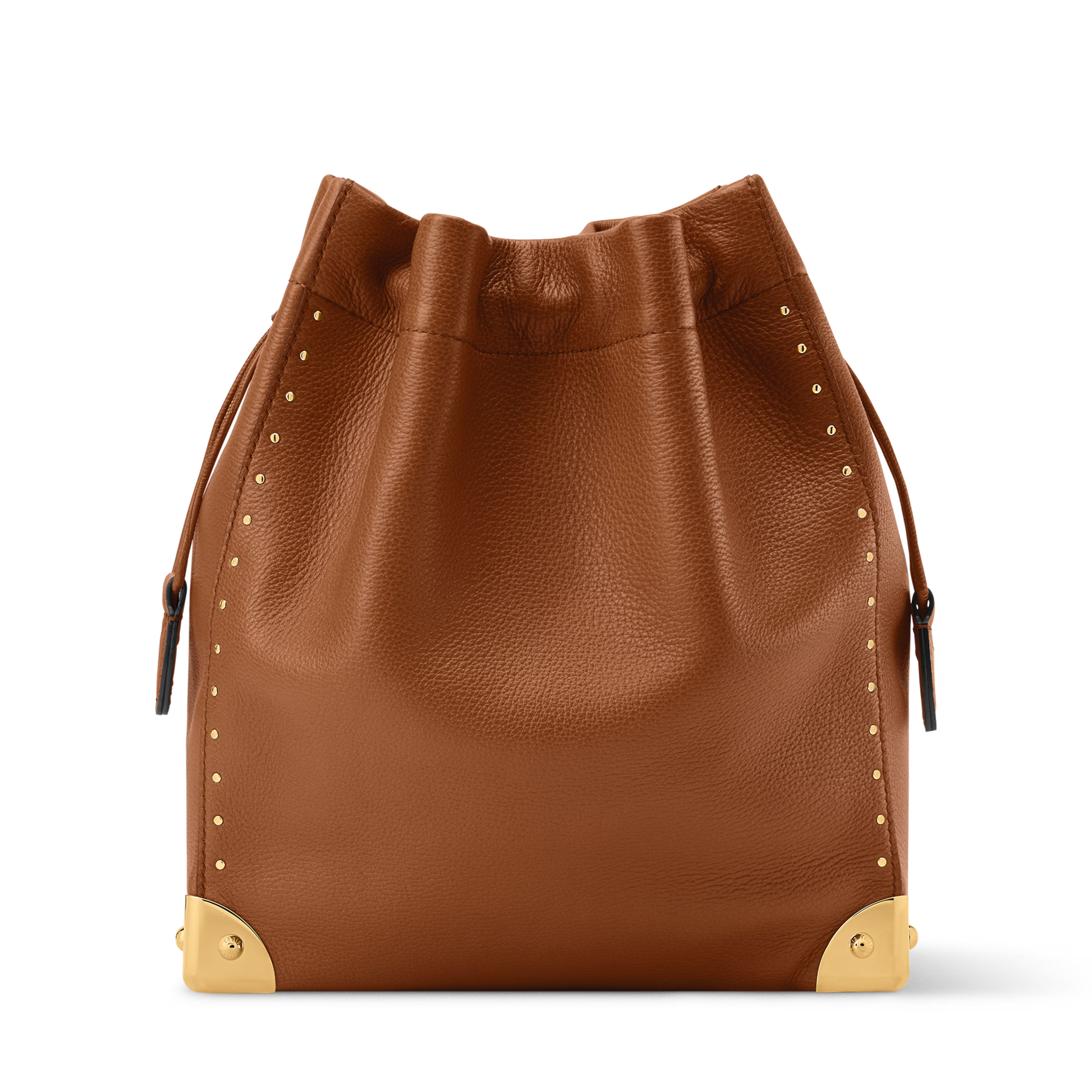 Noé Trunk Calfskin Leather Tan Gold-Toned Hardware