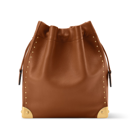 Noé Trunk Calfskin Leather Tan Gold-Toned Hardware