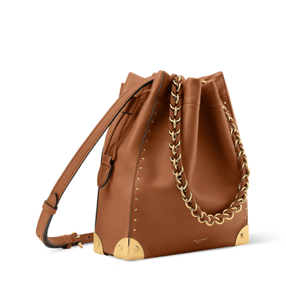 Noé Trunk Calfskin Leather Tan Gold-Toned Hardware