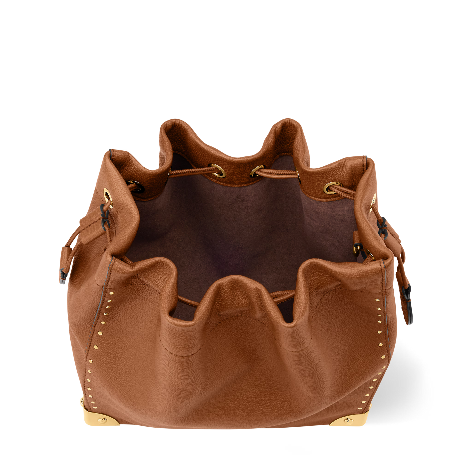 Noé Trunk Calfskin Leather Tan Gold-Toned Hardware