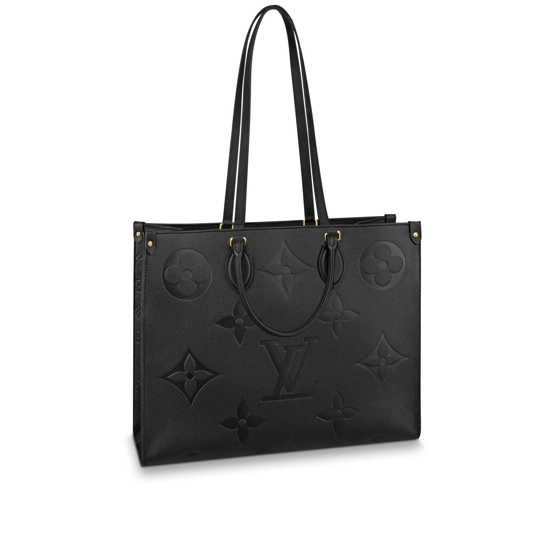 Women's OnTheGo GM Black Monogram Empreinte Leather Tote Bag M44925