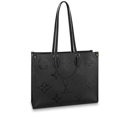 Women's OnTheGo GM Black Monogram Empreinte Leather Tote Bag M44925