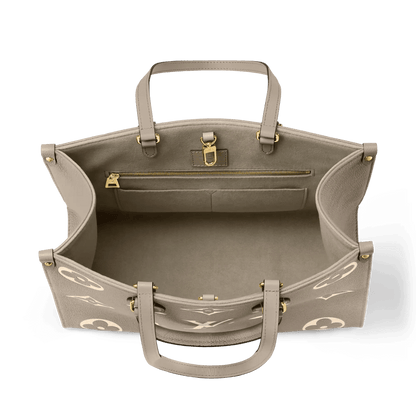 Women's OnTheGo MM Bicolor Monogram Empreinte Leather Tote Bag M45494
