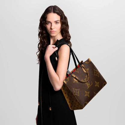 Women's OnTheGo MM Monogram Monogram Reverse Canvas Tote Bag