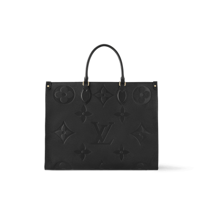 Women's OnTheGo GM Black Monogram Empreinte Leather Tote Bag M44925