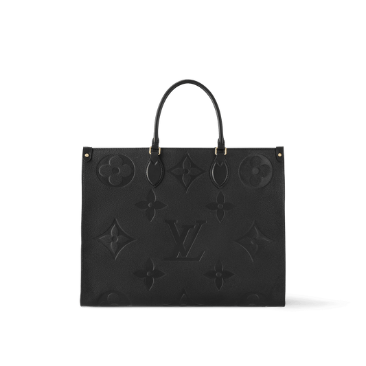 Women's OnTheGo GM Black Monogram Empreinte Leather Tote Bag M44925