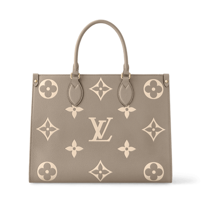 Women's OnTheGo MM Bicolor Monogram Empreinte Leather Tote Bag M45494