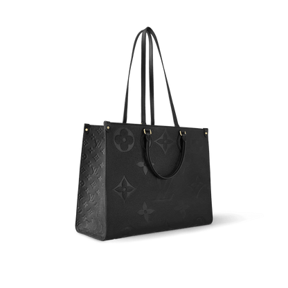 Women's OnTheGo GM Black Monogram Empreinte Leather Tote Bag M44925