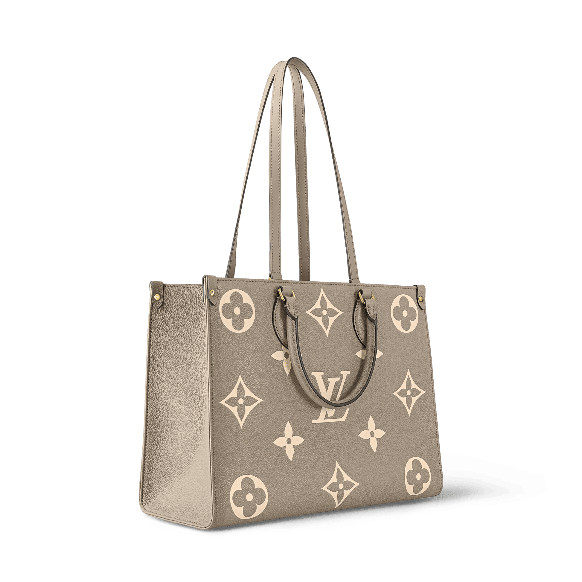 Women's OnTheGo MM Bicolor Monogram Empreinte Leather Tote Bag M45494