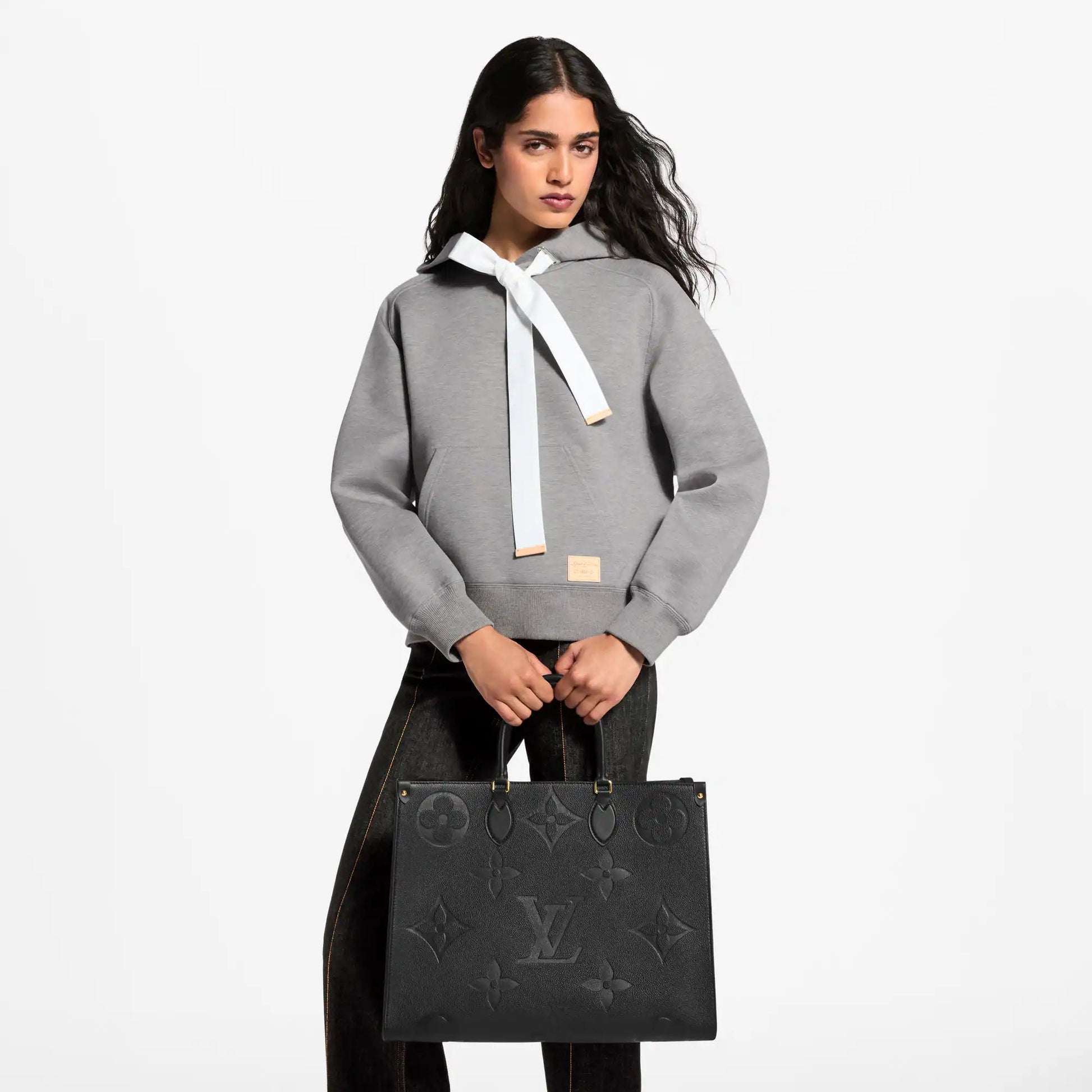 Women's OnTheGo GM Black Monogram Empreinte Leather Tote Bag M44925