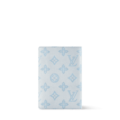 Passport Cover Monogram Origine Bleu Courrier M27614