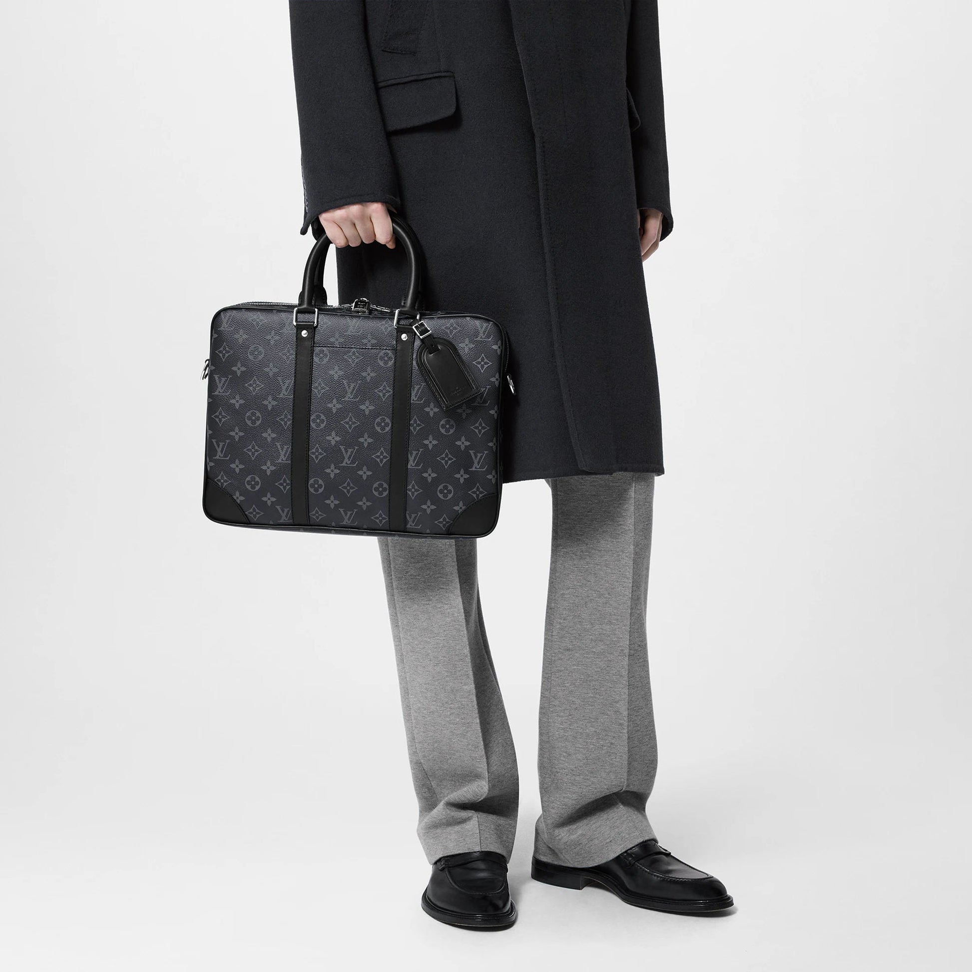 Men's Porte-Documents Voyage PM Monogram Eclipse Black