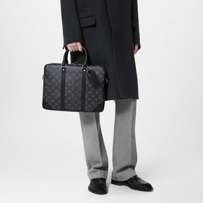 Men's Porte-Documents Voyage PM Monogram Eclipse Black