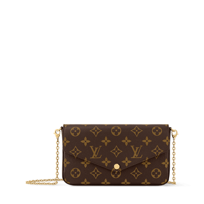Women's Pochette Félicie Monogram Fuchsia Crossbody Bag