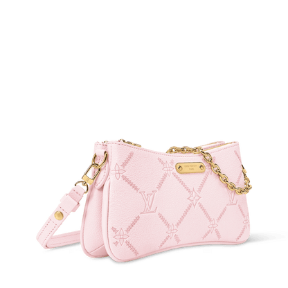 Pochette Liv Monogram Empreinte Leather Light Bliss Couture Gold-Toned Hardware