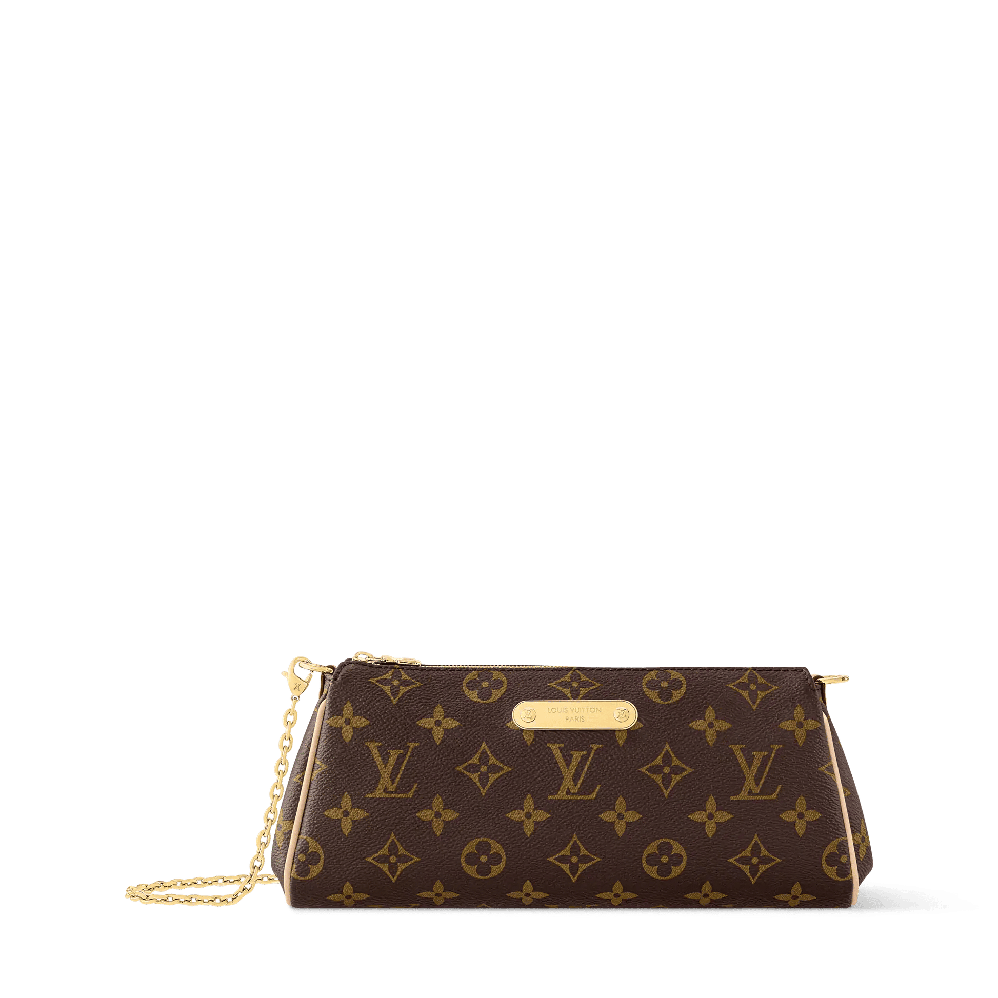 Pochette Eva Monogram Coated Canvas Gold-Toned Hardware