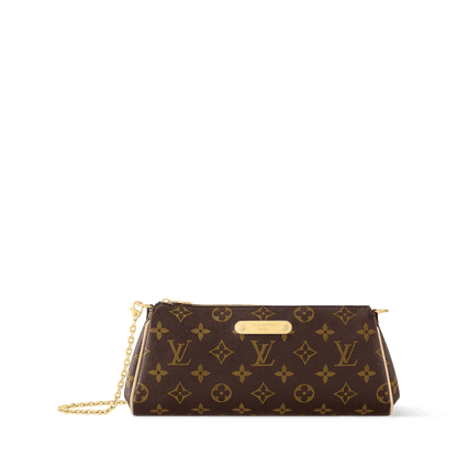 Pochette Eva Monogram Coated Canvas Gold-Toned Hardware