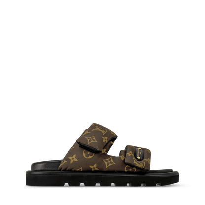 Women's Pool Pillow Flat Comfort Mule Cacao Brown 1AHMDI