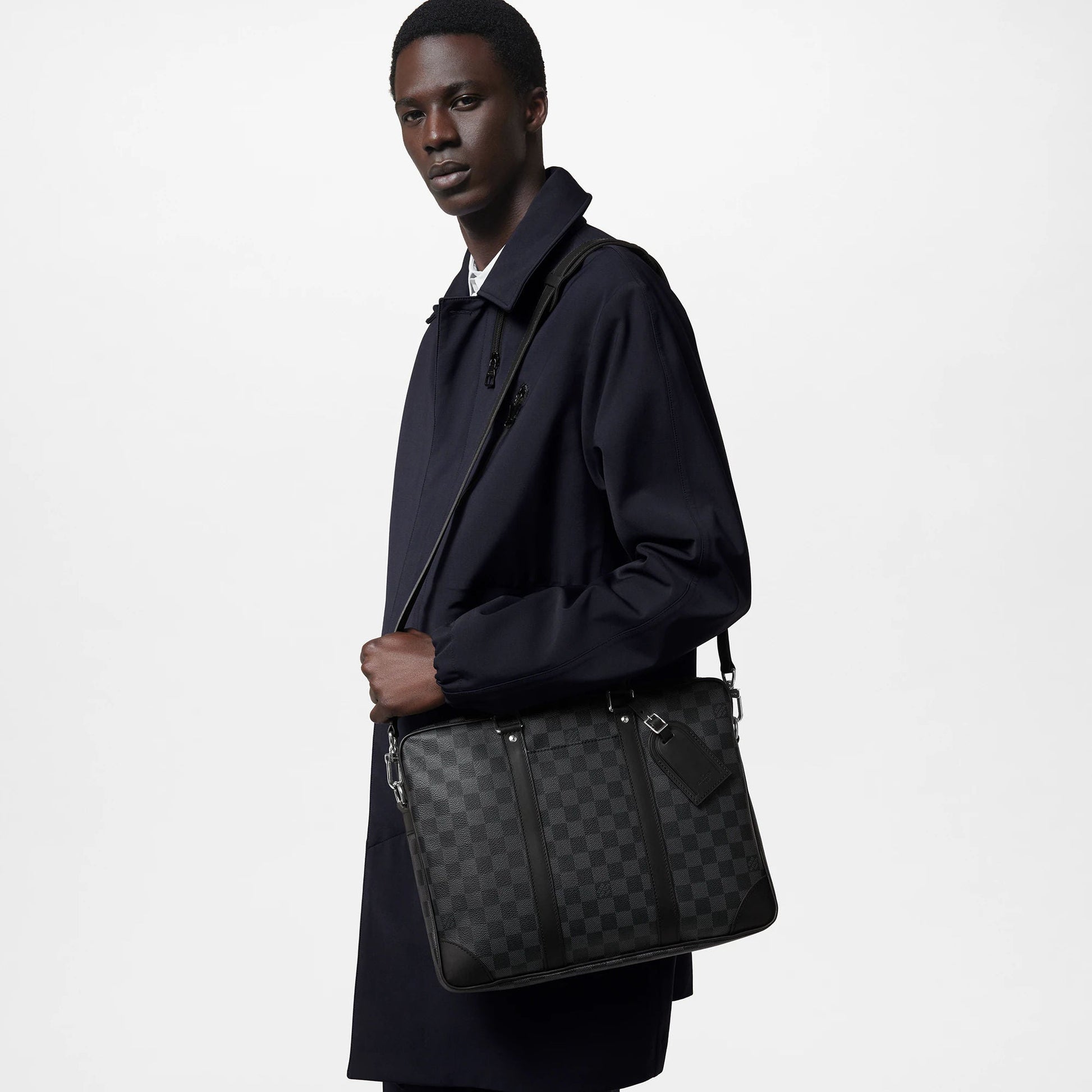 Men's Porte-Documents Voyage PM Damier Graphite Canvas Graphite