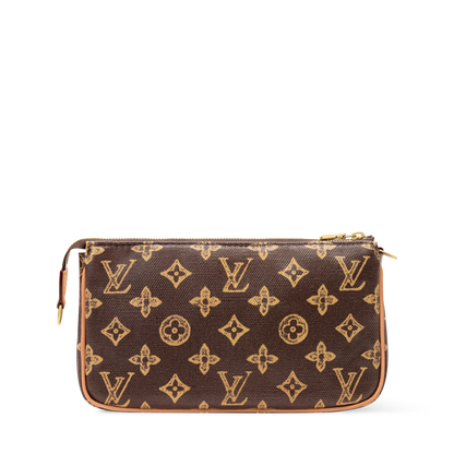 Pochette Accessoires Monogram Origine Canvas Dark Chocolate Gold-Toned Hardware