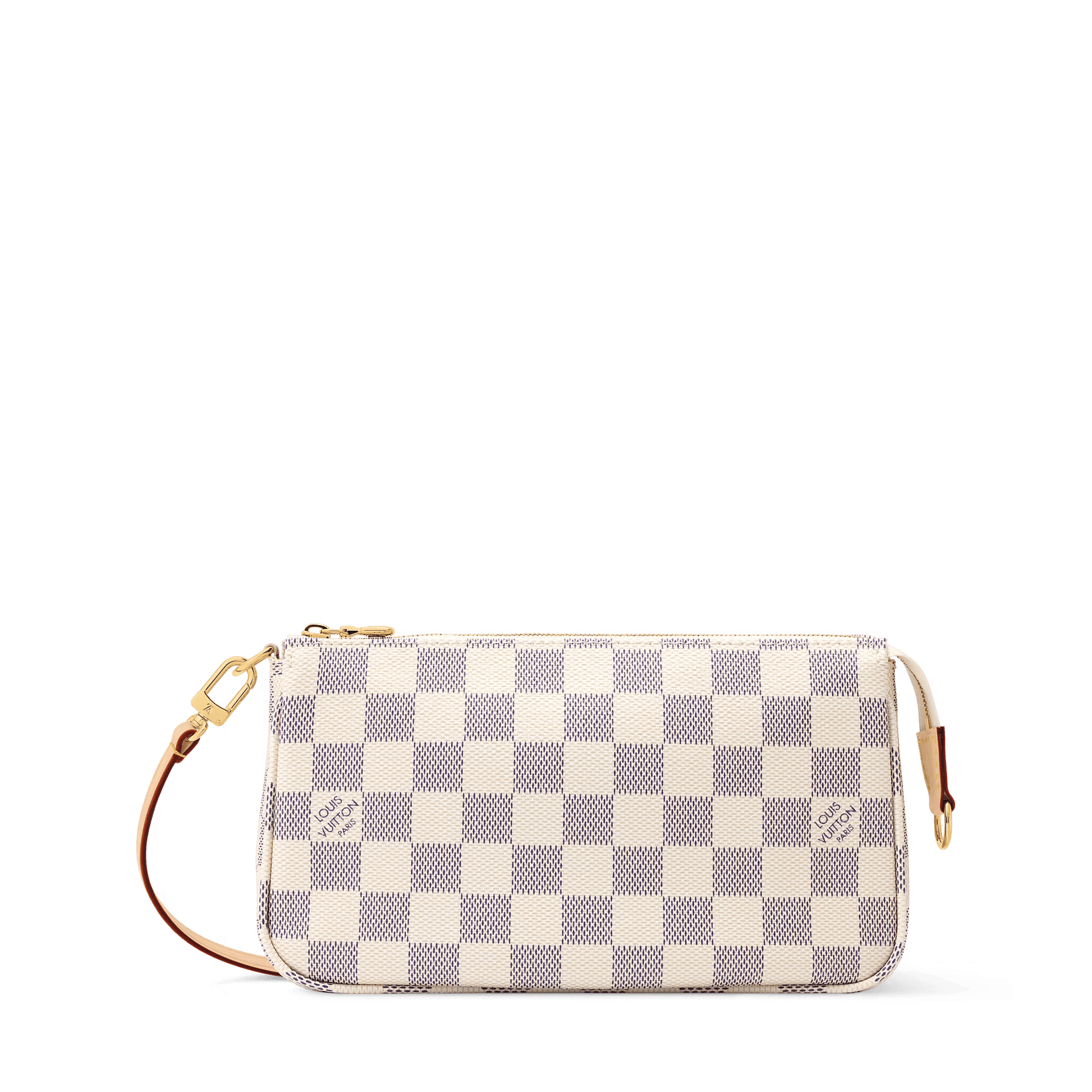 Pochette Accessoires Damier Azur Coated Canvas Gold-Toned Hardware